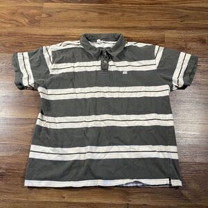 Machine Brand Polo Shirt Short Sleeve Collared Gray Mens Size XL